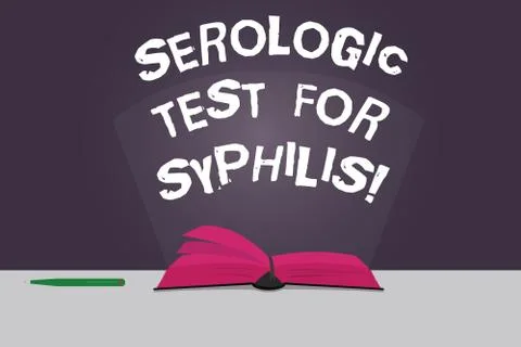 Word writing text Serologic Test For Syphilis. Business concept for Laboratory 스톡 일러스트