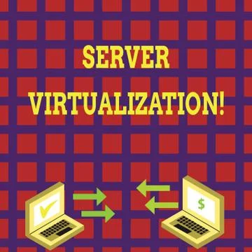 Word writing text Server Virtualization. Business concept for allow for more Stock Illustration