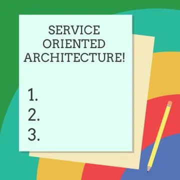 Word writing text Service Oriented Architecture. Business concept for Central Stock Illustration