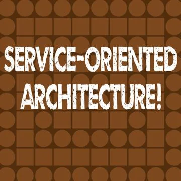 Word writing text Service Oriented Architecture. Business concept for service Illustrazione stock