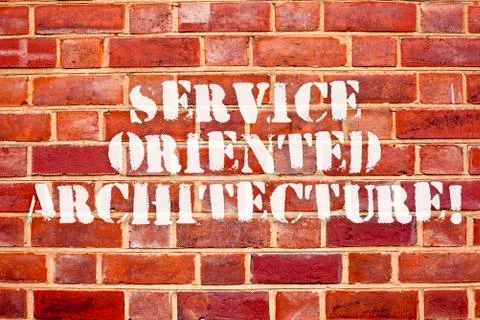 Word writing text Service Oriented Architecture. Business concept for Central 写真素材