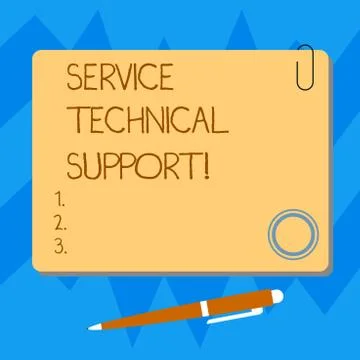 Word writing text Service Technical Support. Business concept for services that Stock Illustration