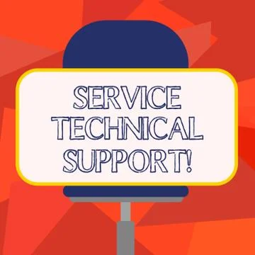 Word writing text Service Technical Support. Business concept for services that Stock Illustration