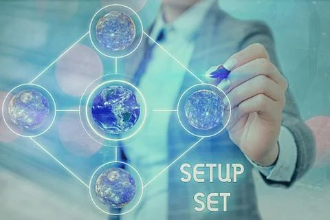 Word writing text Setup Set. Business concept for the manner, position, or 写真素材