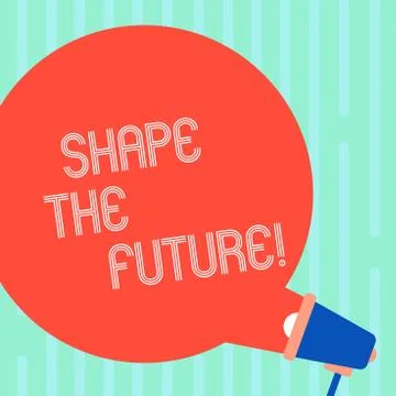 Word writing text Shape The Future. Business concept for Looking Forward to Illustrazione stock