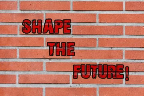Word writing text Shape The Future. Business concept for Looking Forward to Foto stock