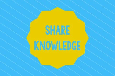 Word writing text Share Knowledge. Business concept for teaching others what I Stock Illustration