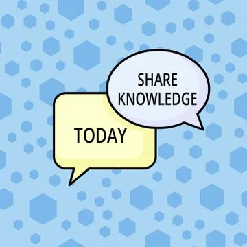 Word writing text Share Knowledge. Business concept for teaching others what I Stock Illustration