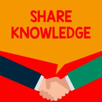 Word writing text Share Knowledge. Business concept for teaching others what I Stock Illustration