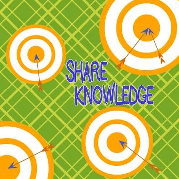 Word writing text Share Knowledge. Business concept for activity through which Stock Illustration