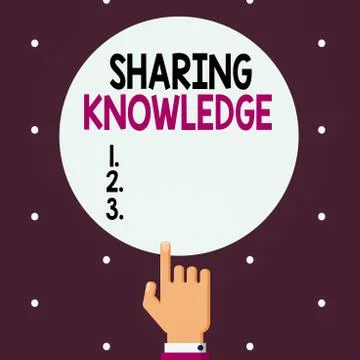 Word writing text Sharing Knowledge. Business concept for activity through which 스톡 일러스트