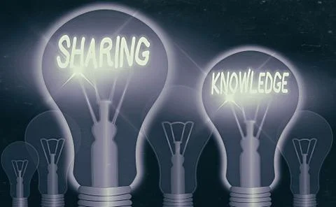 Word writing text Sharing Knowledge. Business concept for activity through which 스톡 일러스트