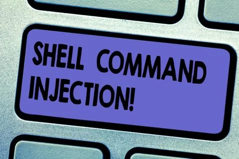 Word writing text Shell Comanalysisd Injection. Business concept for used by Stock Photos