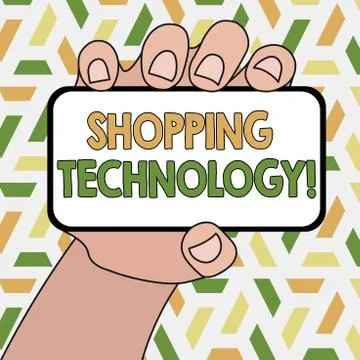Word writing text Shopping Technology. Business concept for advancing Stock Illustration