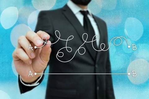 Word writing text Simplify your ideas. Business concept for Make your business Stock Photos