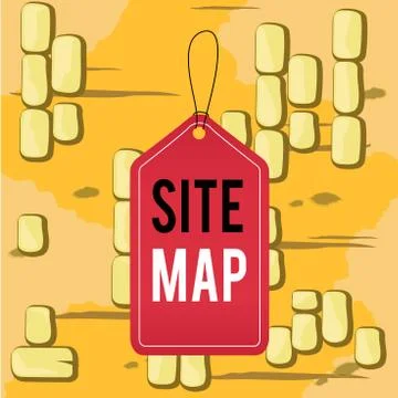 Word writing text Site Map. Business concept for designed to help both users and Stock Illustration