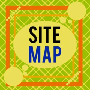 Word writing text Site Map. Business concept for designed to help both users and Stockillustratie
