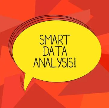 Word writing text Smart Data Analysis. Business concept for collecting and Stock Illustration
