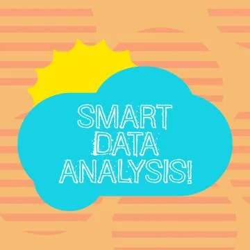 Word writing text Smart Data Analysis. Business concept for collecting and Illustrazione stock