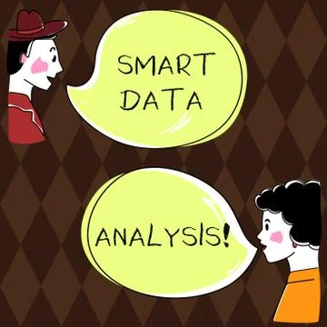 Word writing text Smart Data Analysis. Business concept for collecting and Stock Illustration