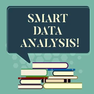 Word writing text Smart Data Analysis. Business concept for collecting and Stock Illustration