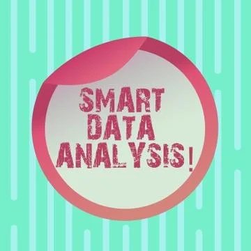 Word writing text Smart Data Analysis. Business concept for collecting and Stock Illustration