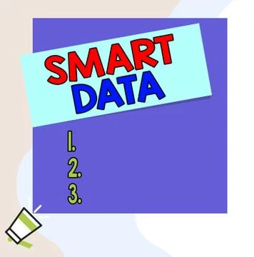 Word writing text Smart Data. Business concept for digital information that is Stock Illustration