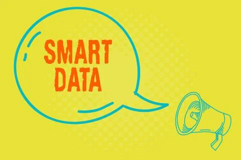 Word writing text Smart Data. Business concept for digital information that is Stock Illustration