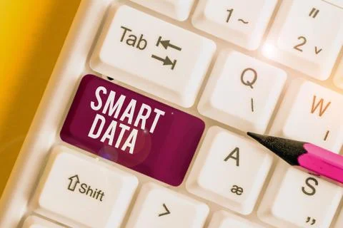 Word writing text Smart Data. Business concept for digital information that is 写真素材