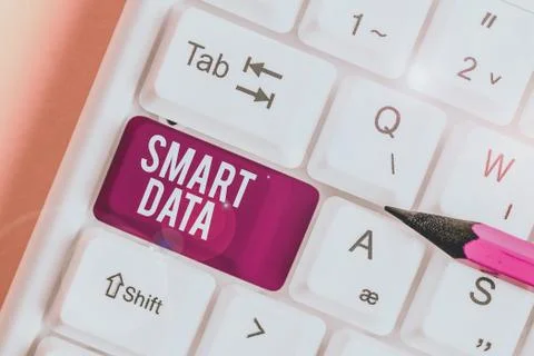 Word writing text Smart Data. Business concept for digital information that is Foto stock