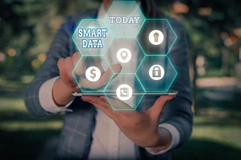 Word writing text Smart Data. Business concept for digital information that is Stockfoto's