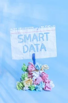 Word writing text Smart Data. Business concept for digital information that is 写真素材