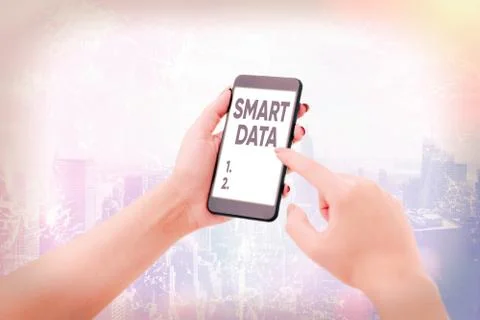 Word writing text Smart Data. Business concept for digital information that is Foto stock