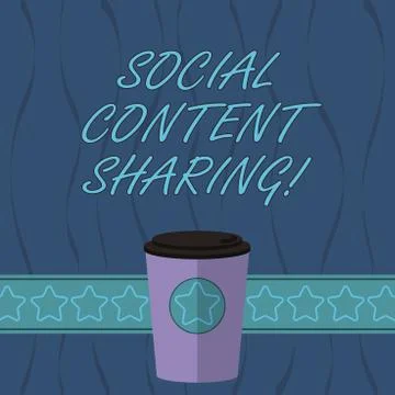 Word writing text Social Content Sharing. Business concept for spreading of Stock Illustration