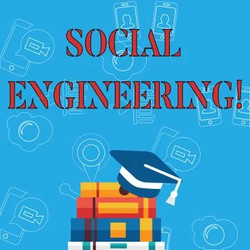 Word writing text Social Engineering. Business concept for attack photo that イラスト素材