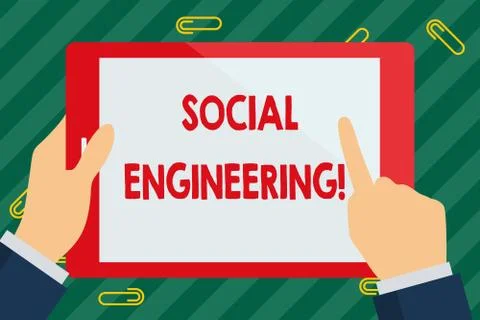 Word writing text Social Engineering. Business concept for attack photo that イラスト素材