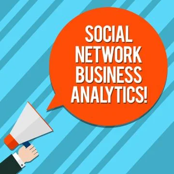 Word writing text Social Network Business Analytics. Business concept for Online Stockillustratie