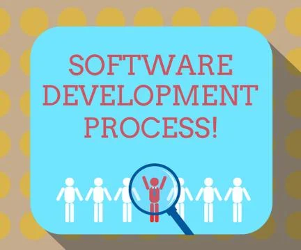 Word writing text Software Development Process. Business concept for Process of 스톡 일러스트