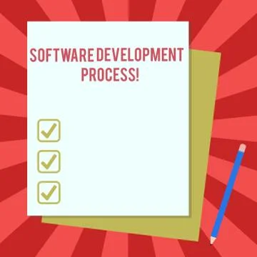 Word writing text Software Development Process. Business concept for Process of 스톡 일러스트