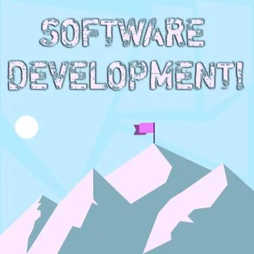 Word writing text Software Development. Business concept for software is created Stock Illustration