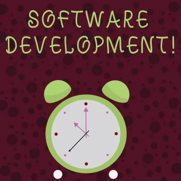 Word writing text Software Development. Business concept for software is created 스톡 일러스트