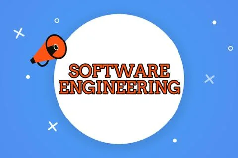 Word writing text Software Engineering. Business concept for Program Developm Stock Illustration