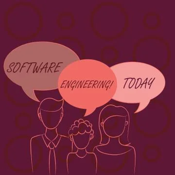Word writing text Software Engineering. Business concept for apply engineering Stock Illustration