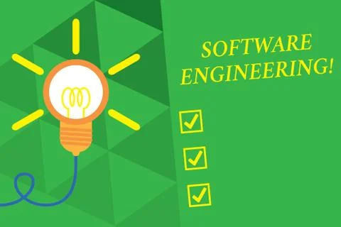 Word writing text Software Engineering. Business concept for Program Development 스톡 일러스트