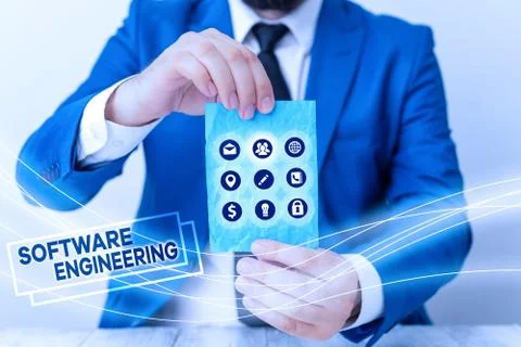 Word writing text Software Engineering. Business concept for apply engineering Foto stock
