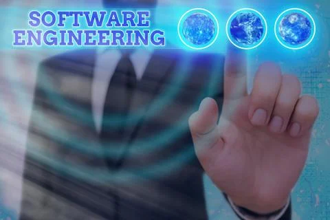 Word writing text Software Engineering. Business concept for Program Development Foto stock