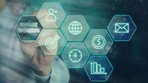 Word writing text Software Engineering. Business concept for Program Development 스톡 사진