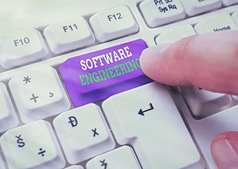 Word writing text Software Engineering. Business concept for Program Development Stock Photos