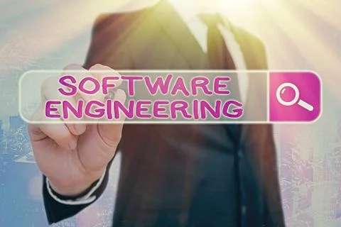 Word writing text Software Engineering. Business concept for Program Development Stock Photos