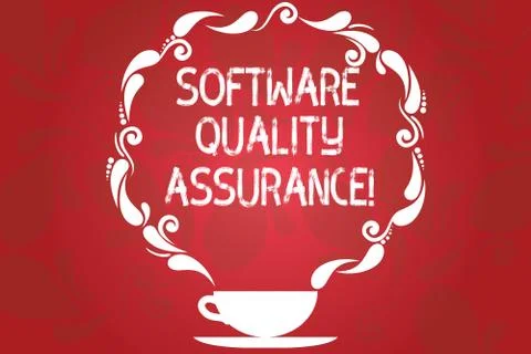 Word writing text Software Quality Assurance. Business concept for Ensuring 스톡 일러스트
